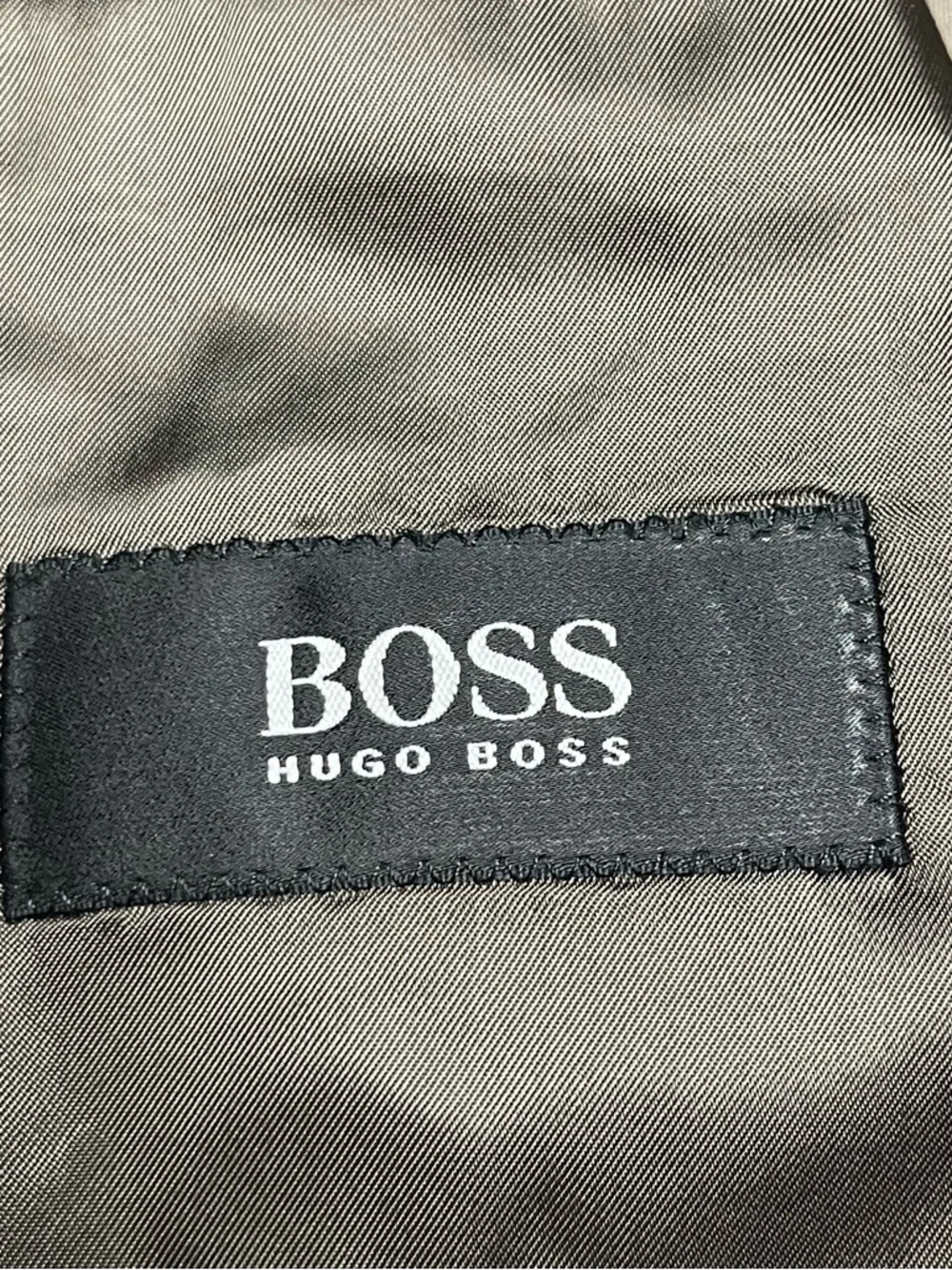 Hugo Boss Blazer Sport Coat Mens 40 R 100% Virgin Wool Dark Green Jacket - Picture 9 of 9
